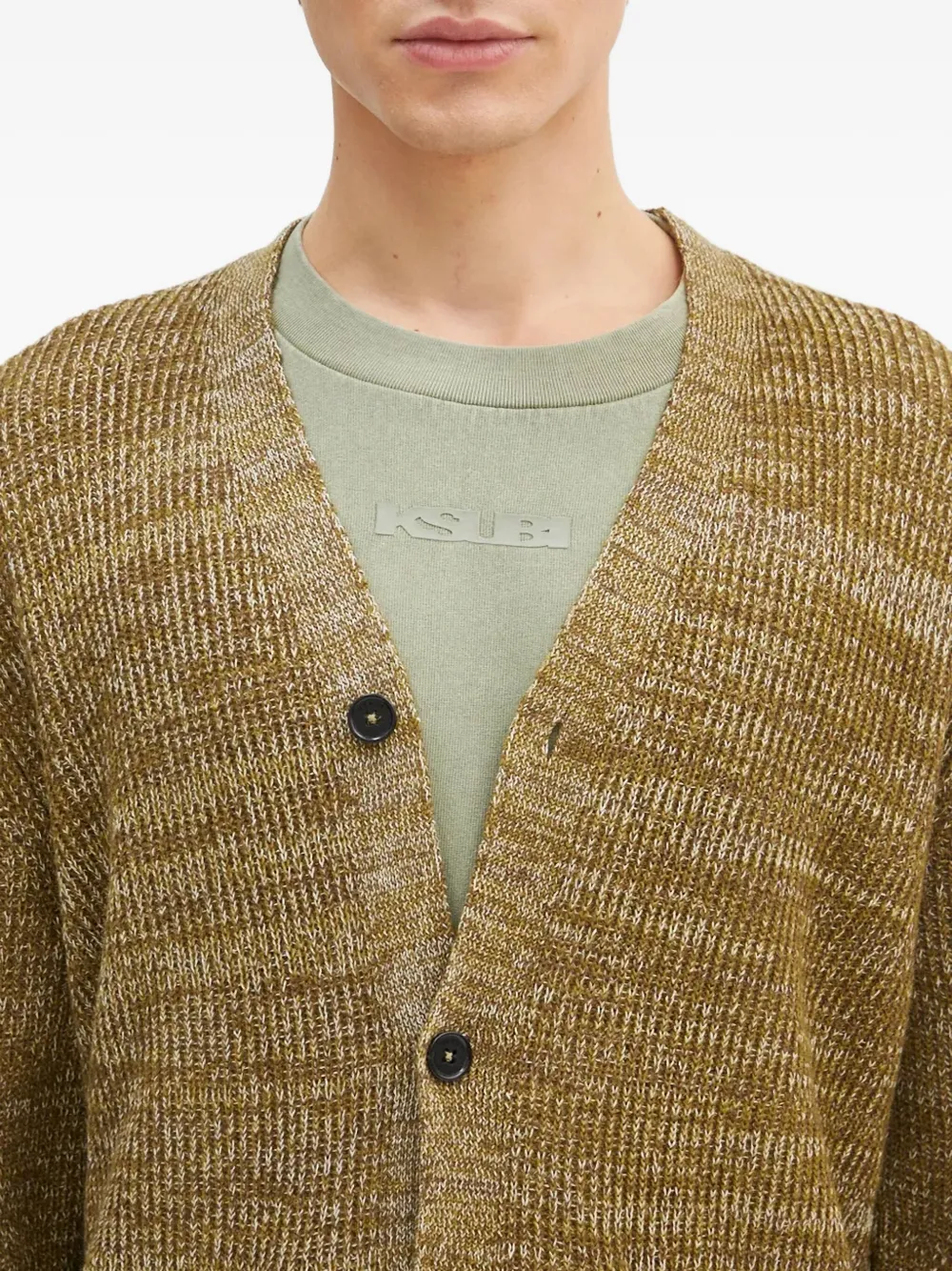 Norse Projects Vest met opgestikte zak en textuur Groen