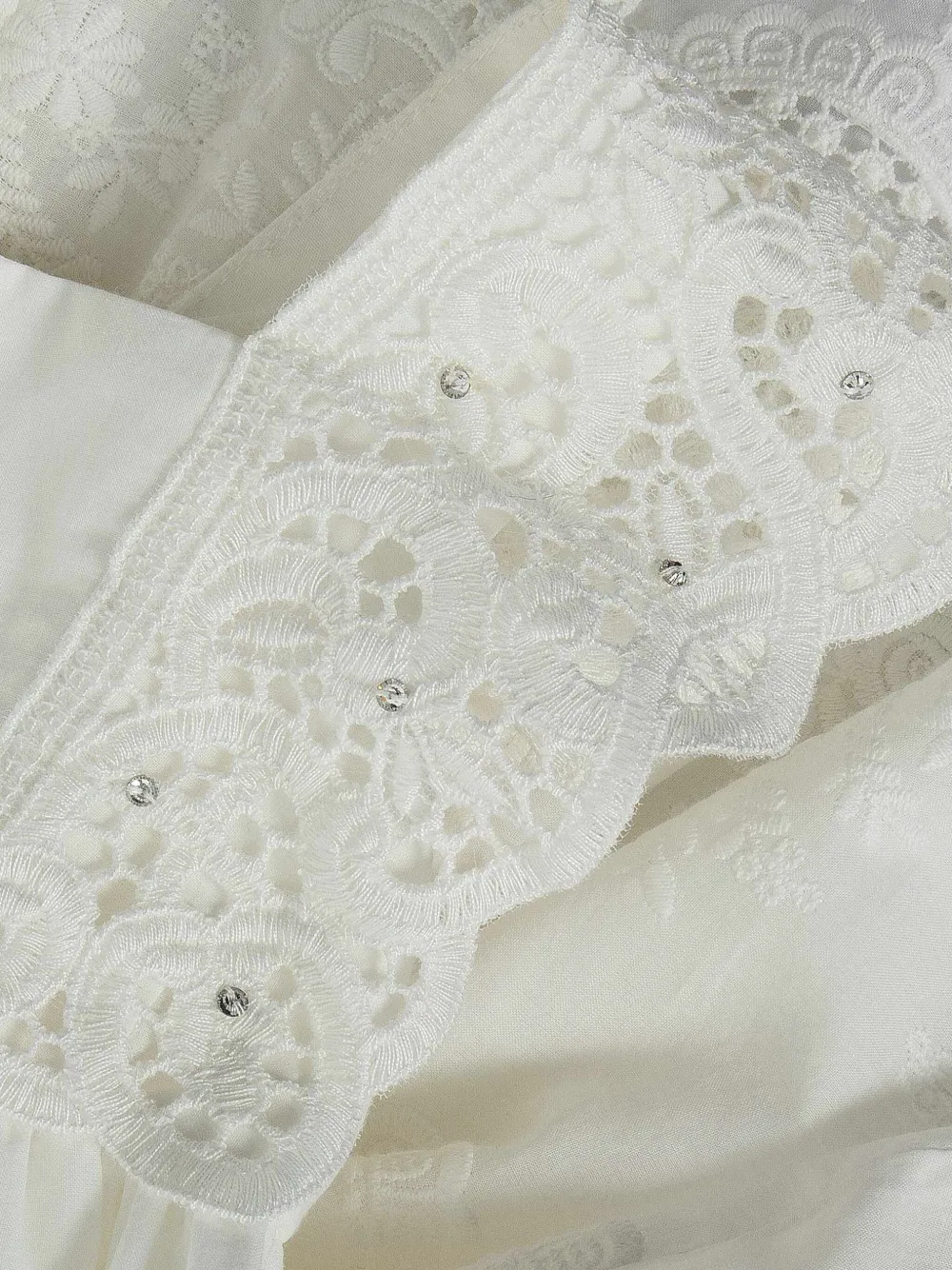 Lapin House Jurk met strikdetail Wit