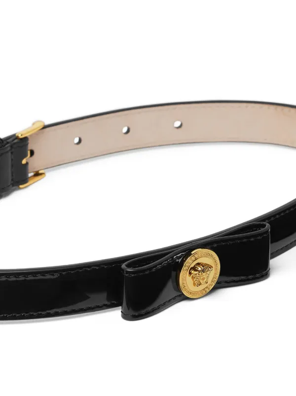 【Versace】 Gianni Ribbonレザーベルト Versace Gianni Ribbon Leather Bow Belt | Saks Fifth Avenue
