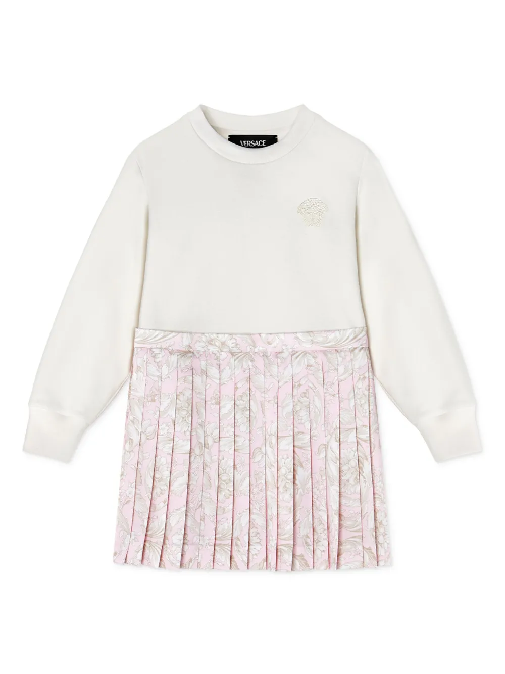 Versace Kids Vestido com pregas | Branco | Image 1