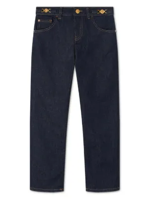 Moncler Enfant ロゴ ジーンズ | ブルー | FARFETCH JP