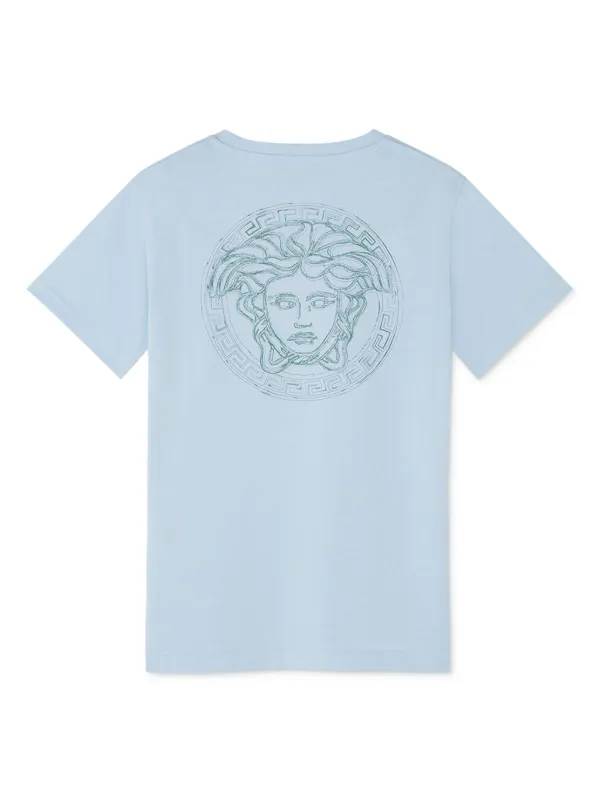 Versace Kids Milano Stamp T-shirt Blue FARFETCH MY