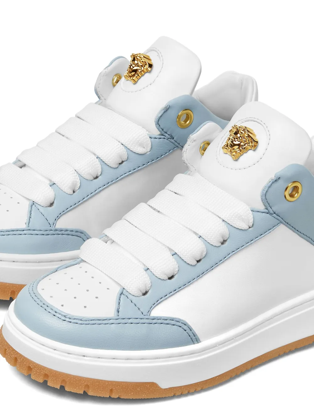 Versace Kids La Medusa sneakers Wit