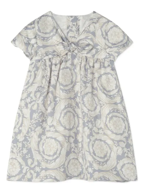 Versace Kids Barocco-print dress