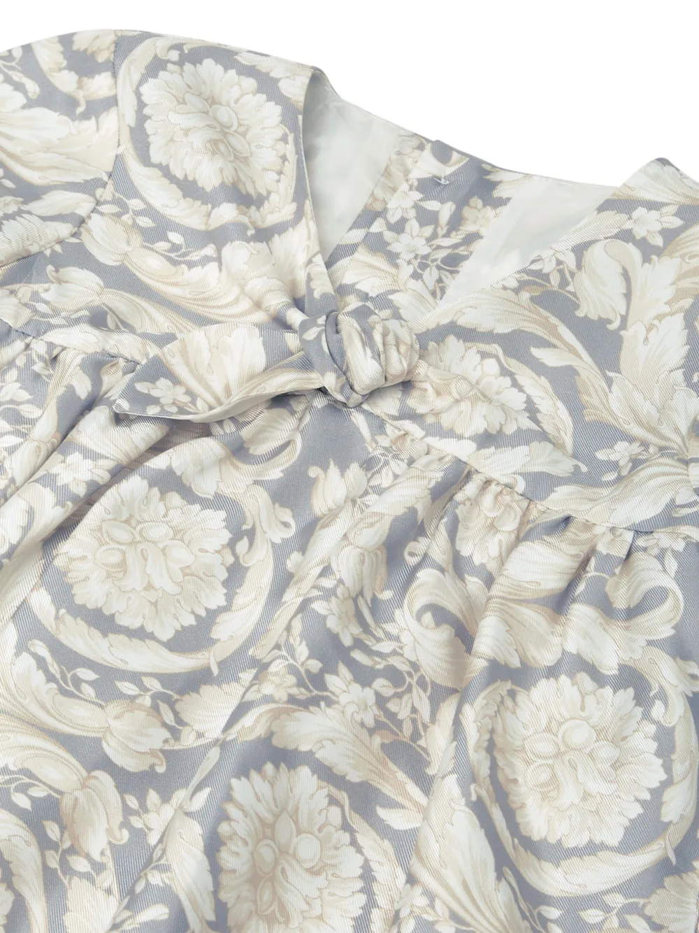 Versace Kids Jurk met barokprint Grijs