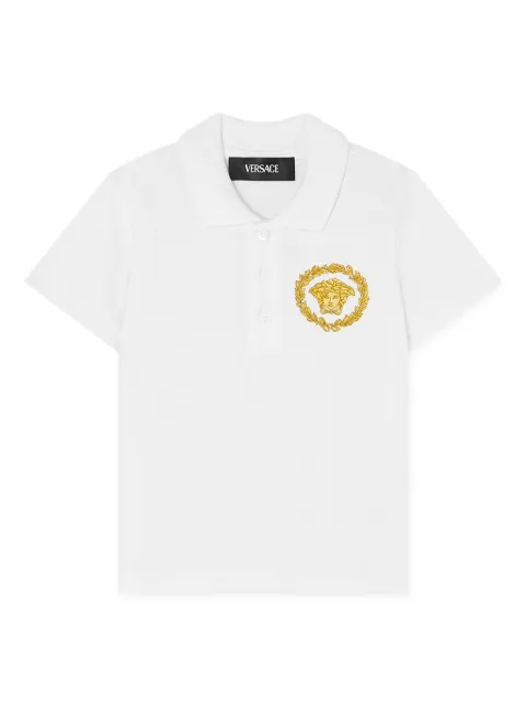 Versace Kids Camisa polo mangas curtas