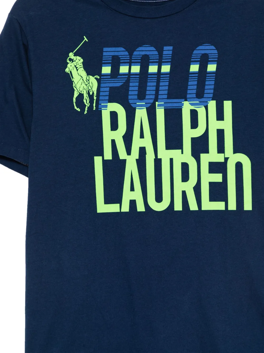 POLO RALPH LAUREN KIDS T-shirt met logoprint Blauw