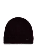 HUGO appliqué beanie - Red