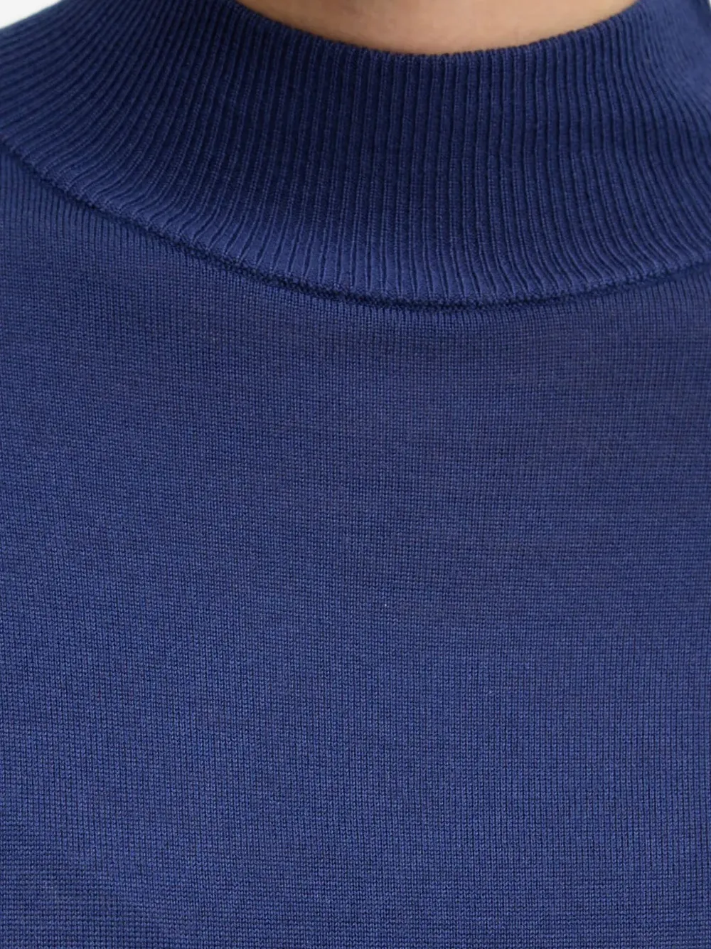 HUGO Trui met trechterhals Blauw