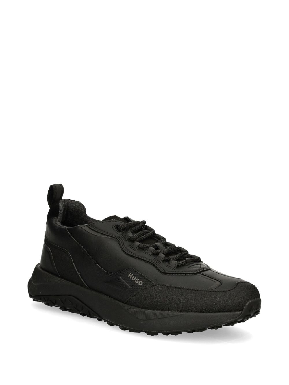 HUGO panelled sneakers - Zwart