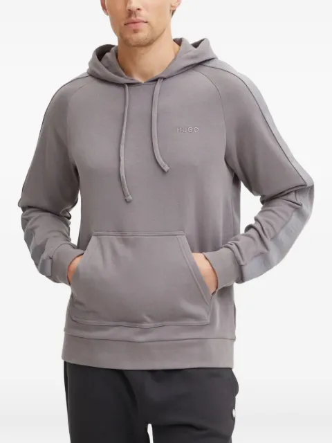 HUGO logo-tape hoodie