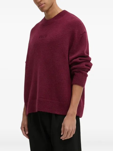 HUGO embroidered crew-neck 