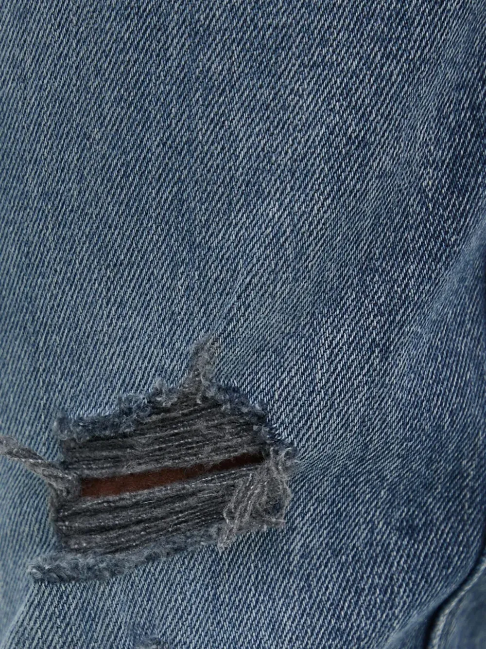 Hugo Boss Distressed Five-pockets Jeans In Blue