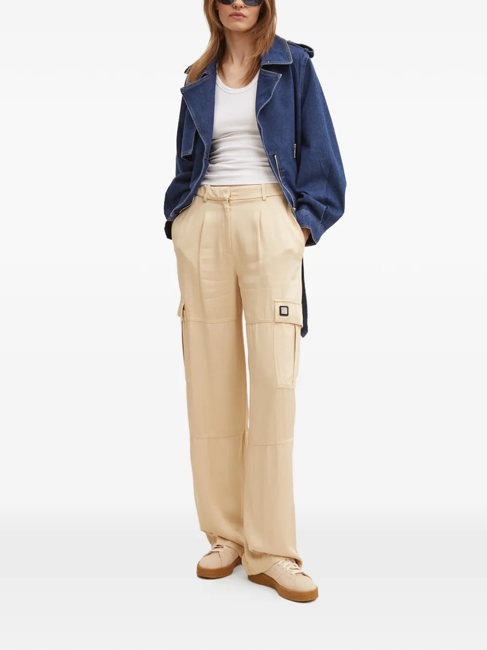HUGO logo-appliqué cargo pants | Straight-Leg Pants | Image 2