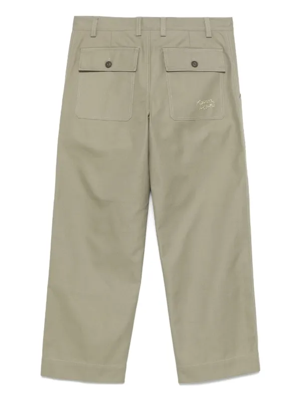 Maison Kitsuné Workwear パンツ | グリーン | FARFETCH JP 