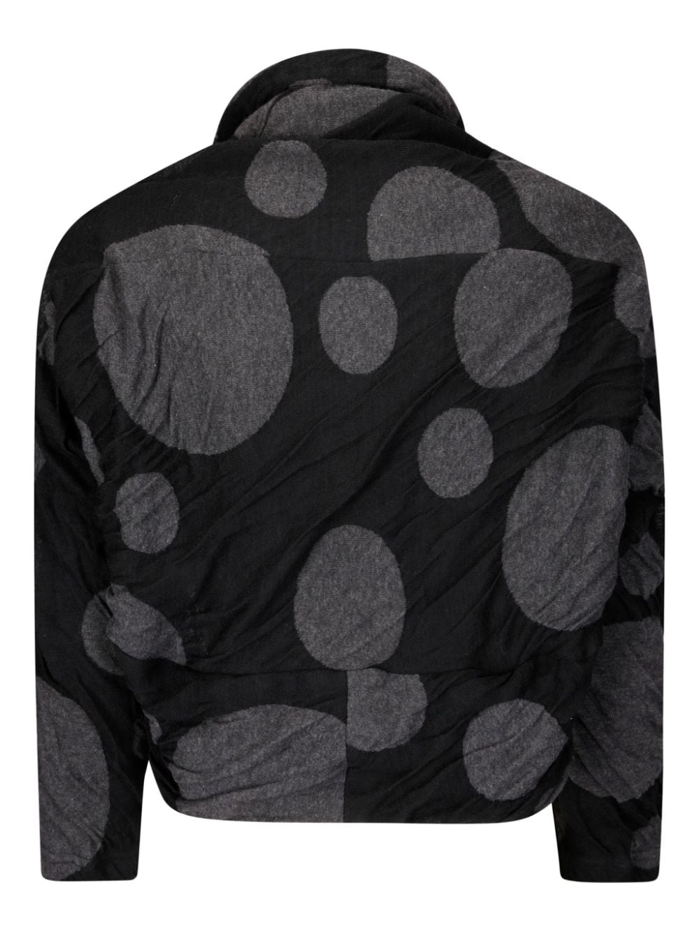 Yohji Yamamoto polka-dot cardigan - Grijs