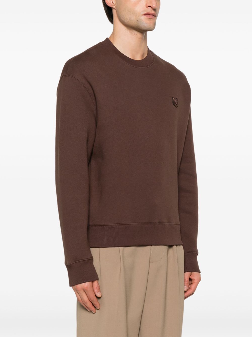 Maison Kitsune Fox-patch sweatshirt Men