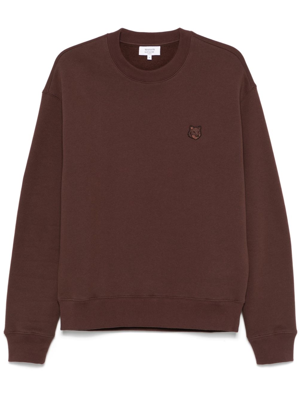 Maison Kitsuné Fox-patch sweatshirt - Brown