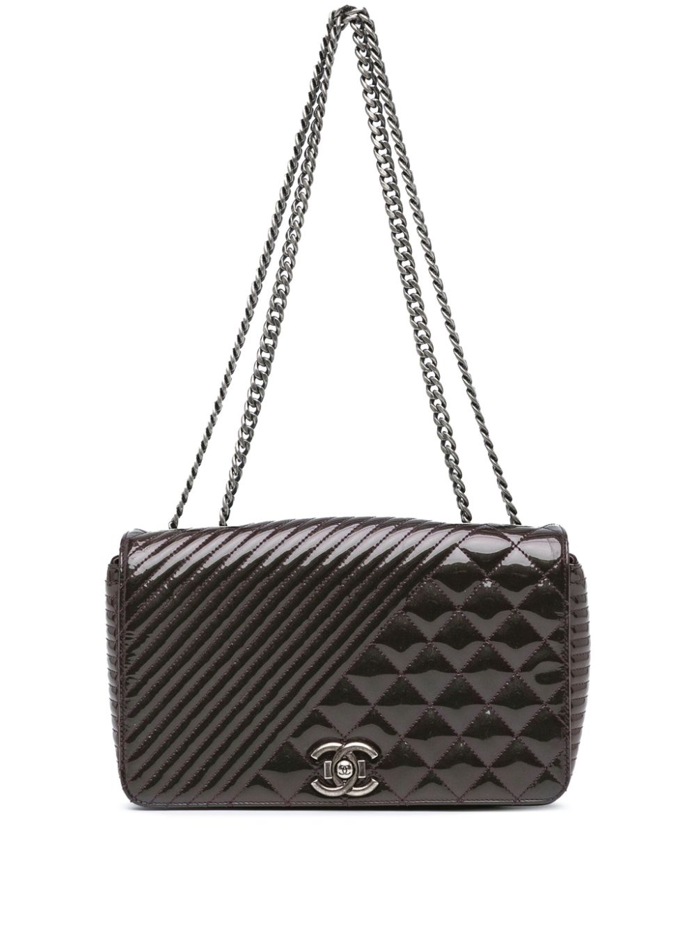 Cheap HOT SALE CHANEL 2015-2016 Medium Patent Coco Boy Flap shoulder bag Women