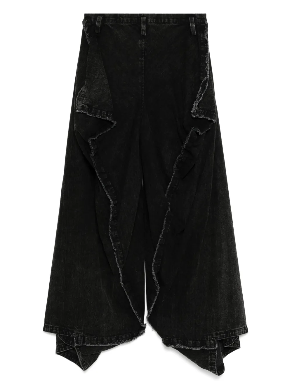 yohjiyamamoto Yohji Yamamoto Asymmetrische jeans - Zwart