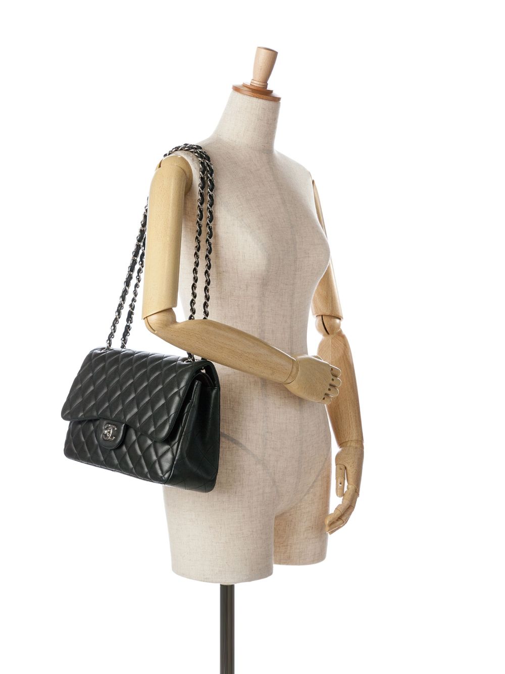 CHANEL 2011 Jumbo Classic Lambskin Double Flap shoulder bag Women