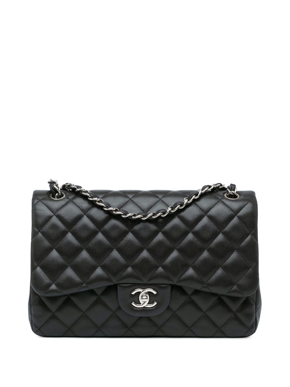 CHANEL 2011 Jumbo Classic Lambskin Double Flap shoulder bag Women