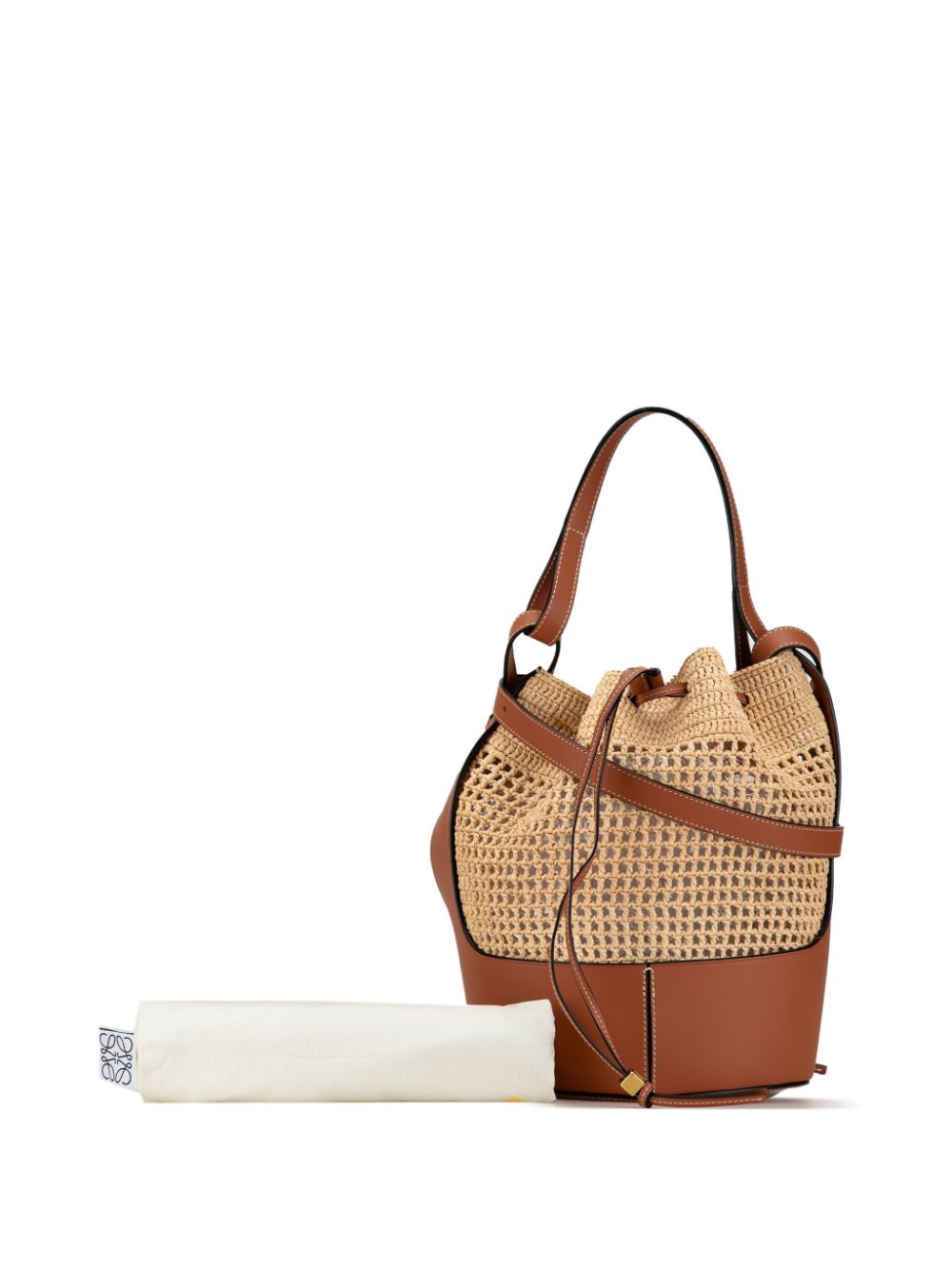 Loewe 2020-2021 Raffia Balloon bucket bag Women