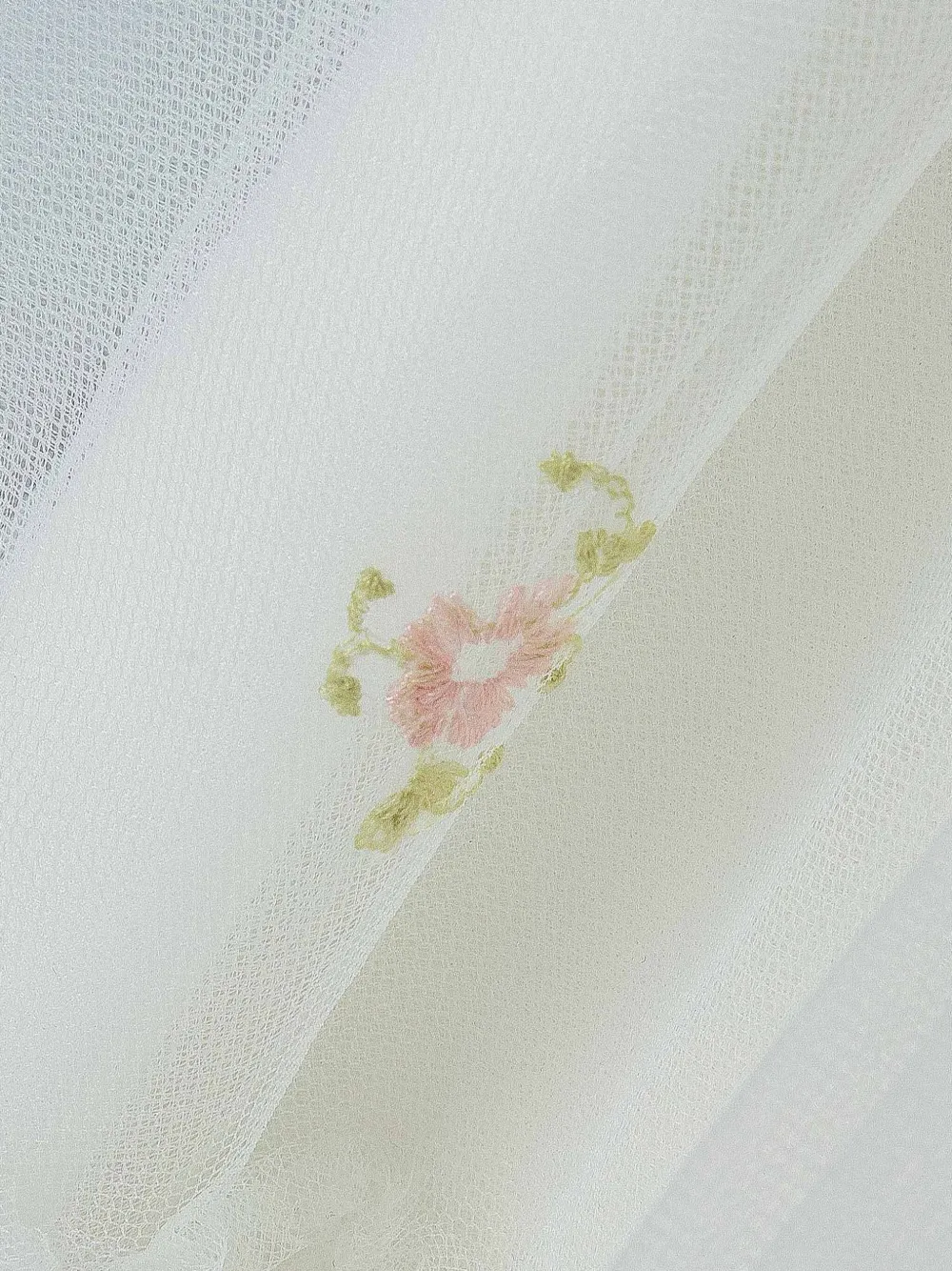 Lapin House Jurk met geborduurde bloemen Wit