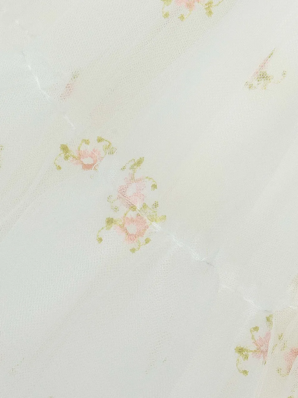 Lapin House Jurk met geborduurde bloemen Wit