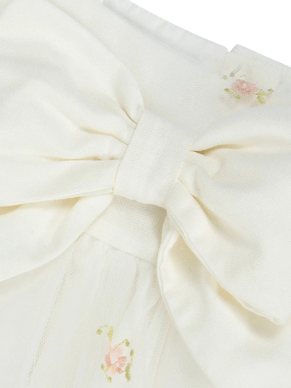 Lapin House Jurk met geborduurde bloemen Wit