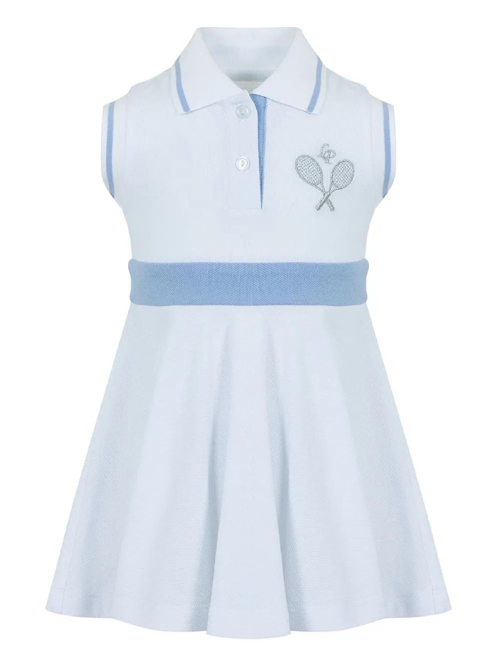 Lapin House Jurk met geborduurd logo Blauw