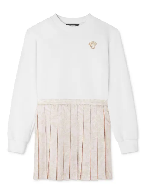 Versace Kids Barocco-print sweater dress