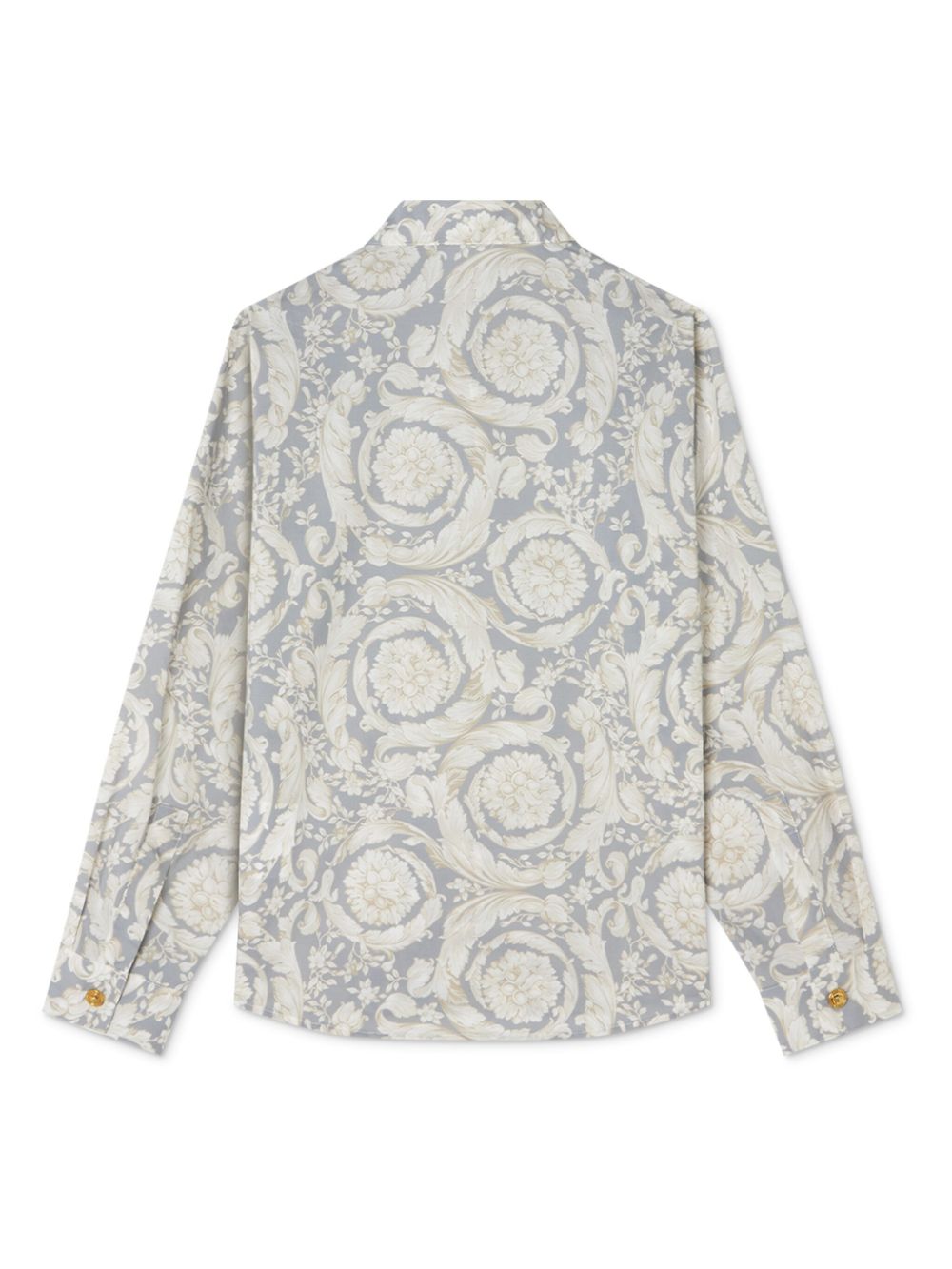 Versace Kids Barocco-print shirt - Grijs