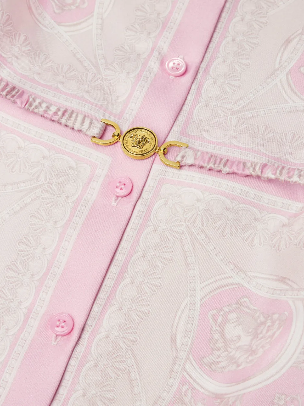 Versace Kids Jurk met barokprint Roze