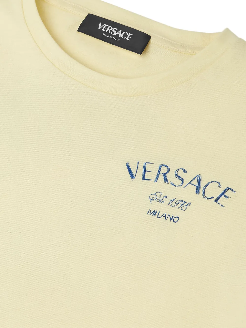 Versace Kids Milano Stamp T-shirt Geel