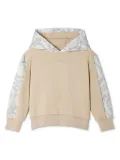 Versace Kids Barocco panelled hoodie - Neutrals