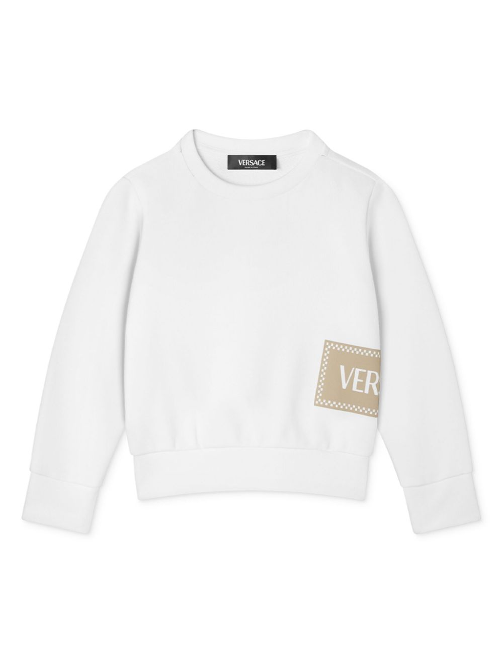 Versace Kids 90s Logo sweatshirt - White