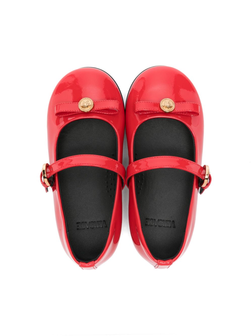 Versace Kids Carla Ribbon ballerina's Rood