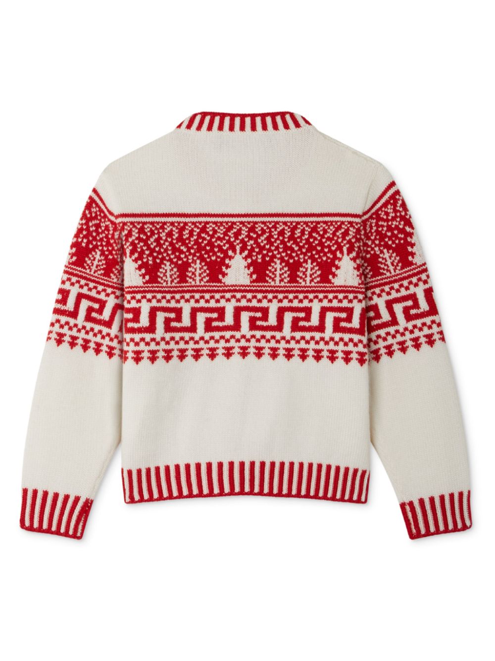 Versace Kids Fair Isle vest met jacquard - Wit