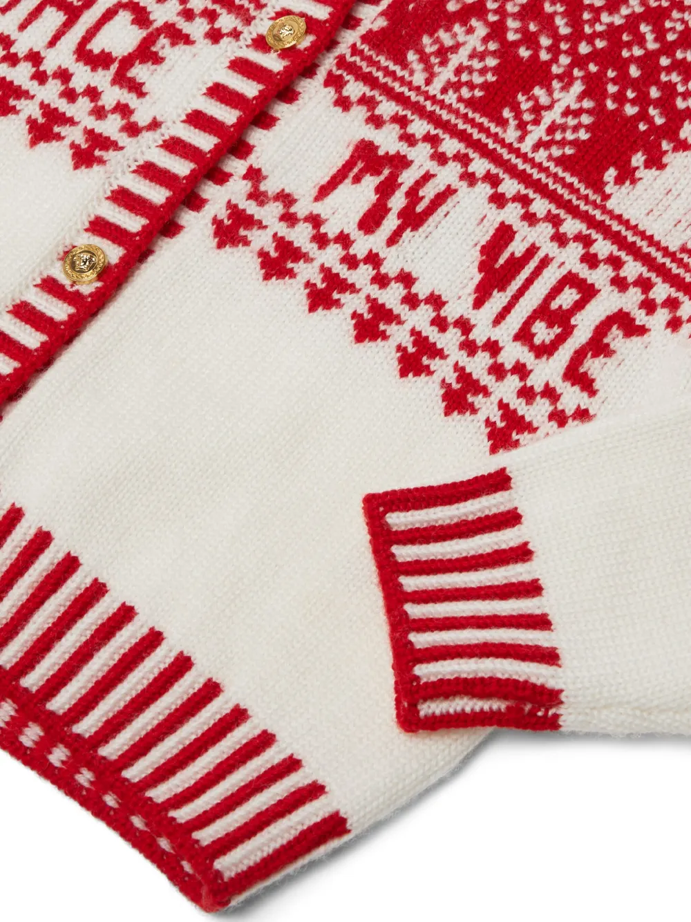 Versace Kids Cardigan Fair Isle jacquard | Top | Image 3