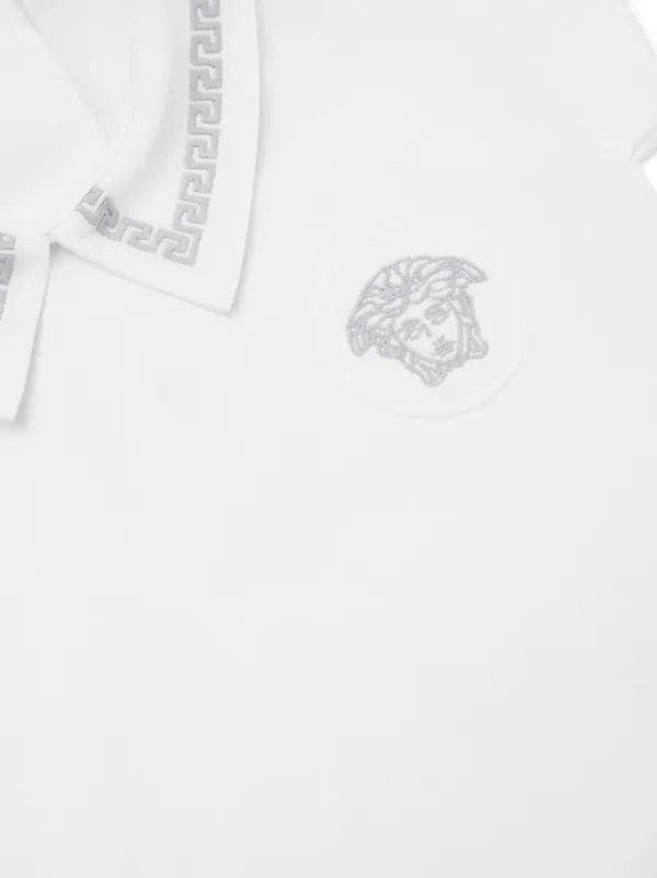 Versace Kids Body Con Aplique Medusa Head Blanco FARFETCH MX