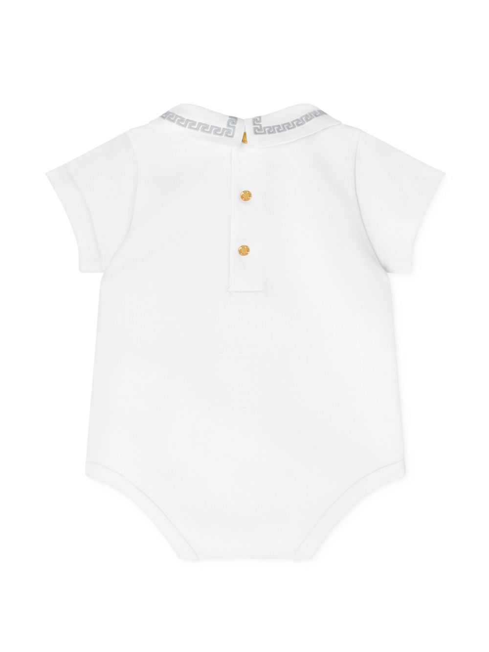 Versace Kids Medusa Head-appliqué cotton body - White