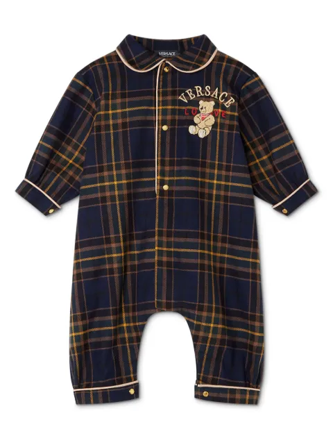 Versace Kids pijama Tartan Love Teddy