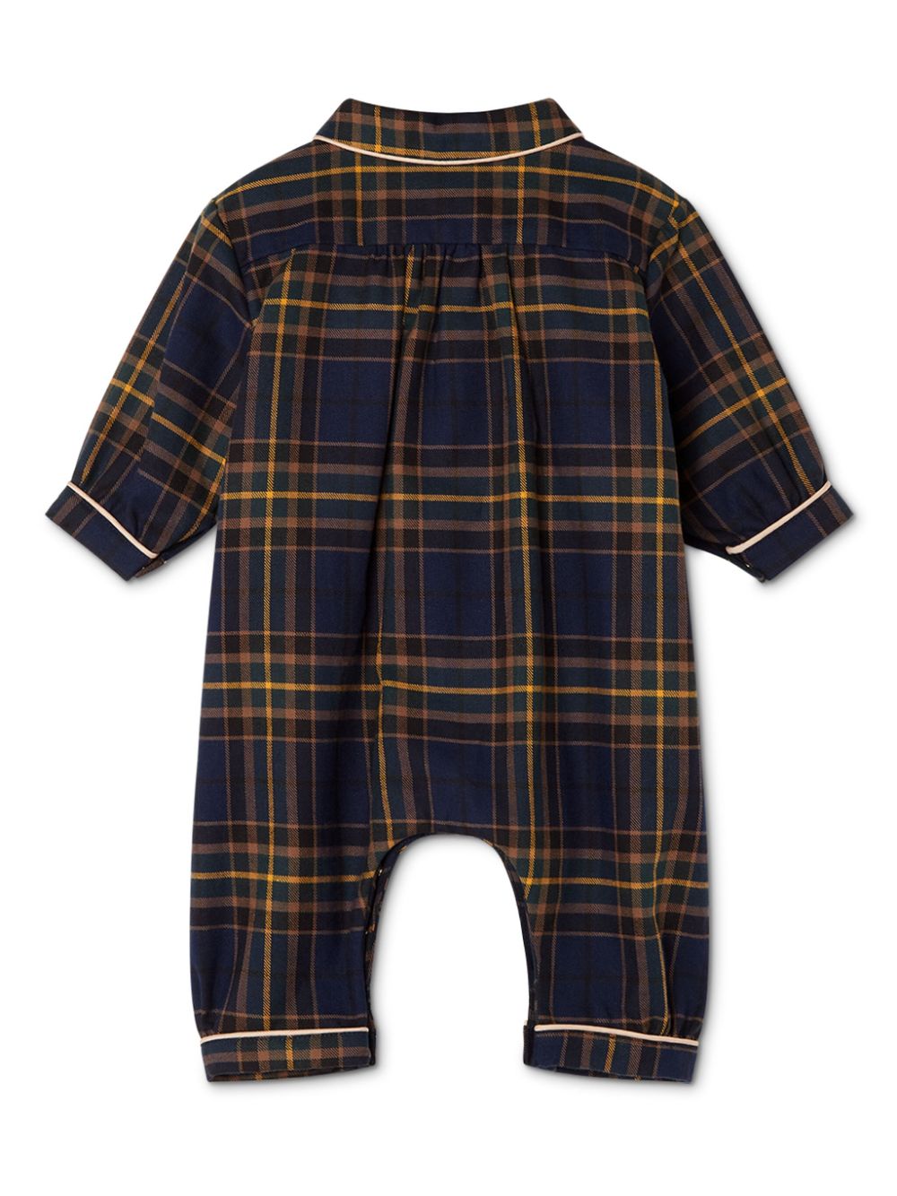 Versace Kids Romper met tartan ruit - Blauw