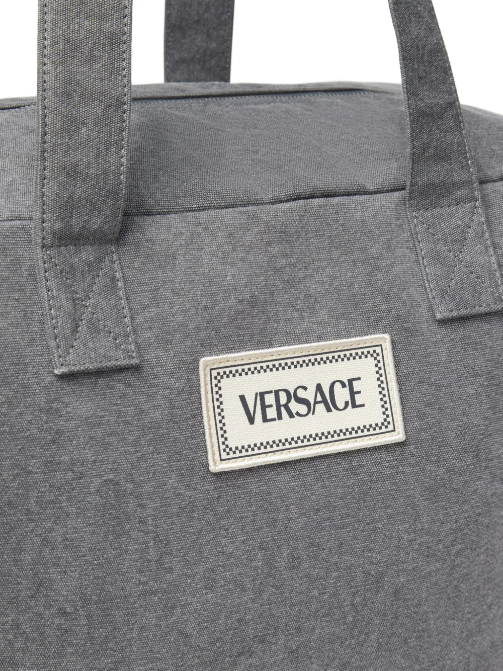Versace 90s Logo Changing Bag In Grey