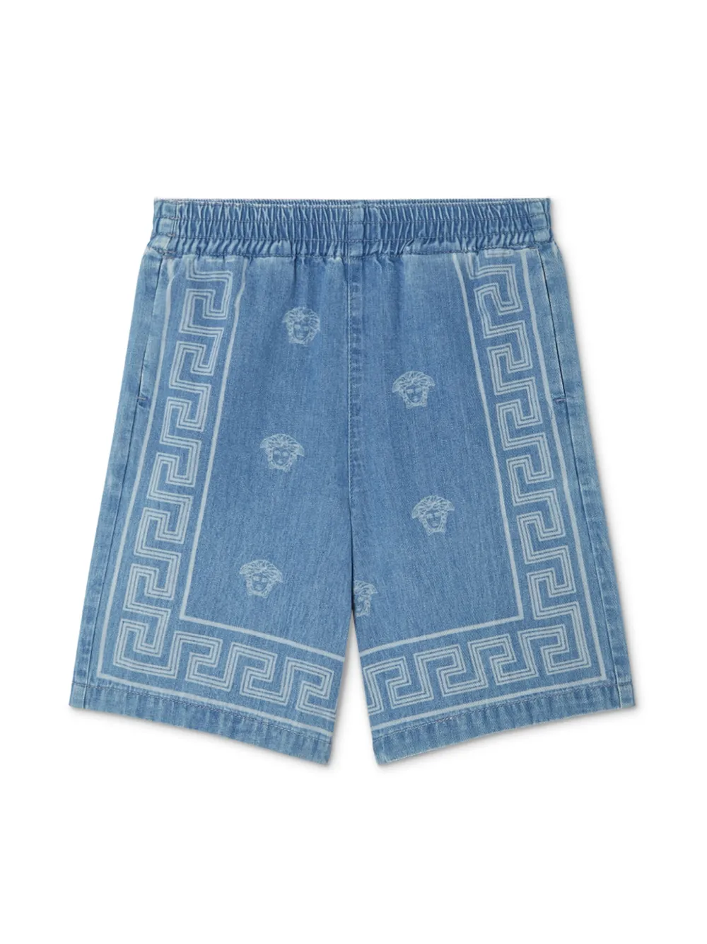 Versace Kids Medusa Bandana spijkershorts Blauw
