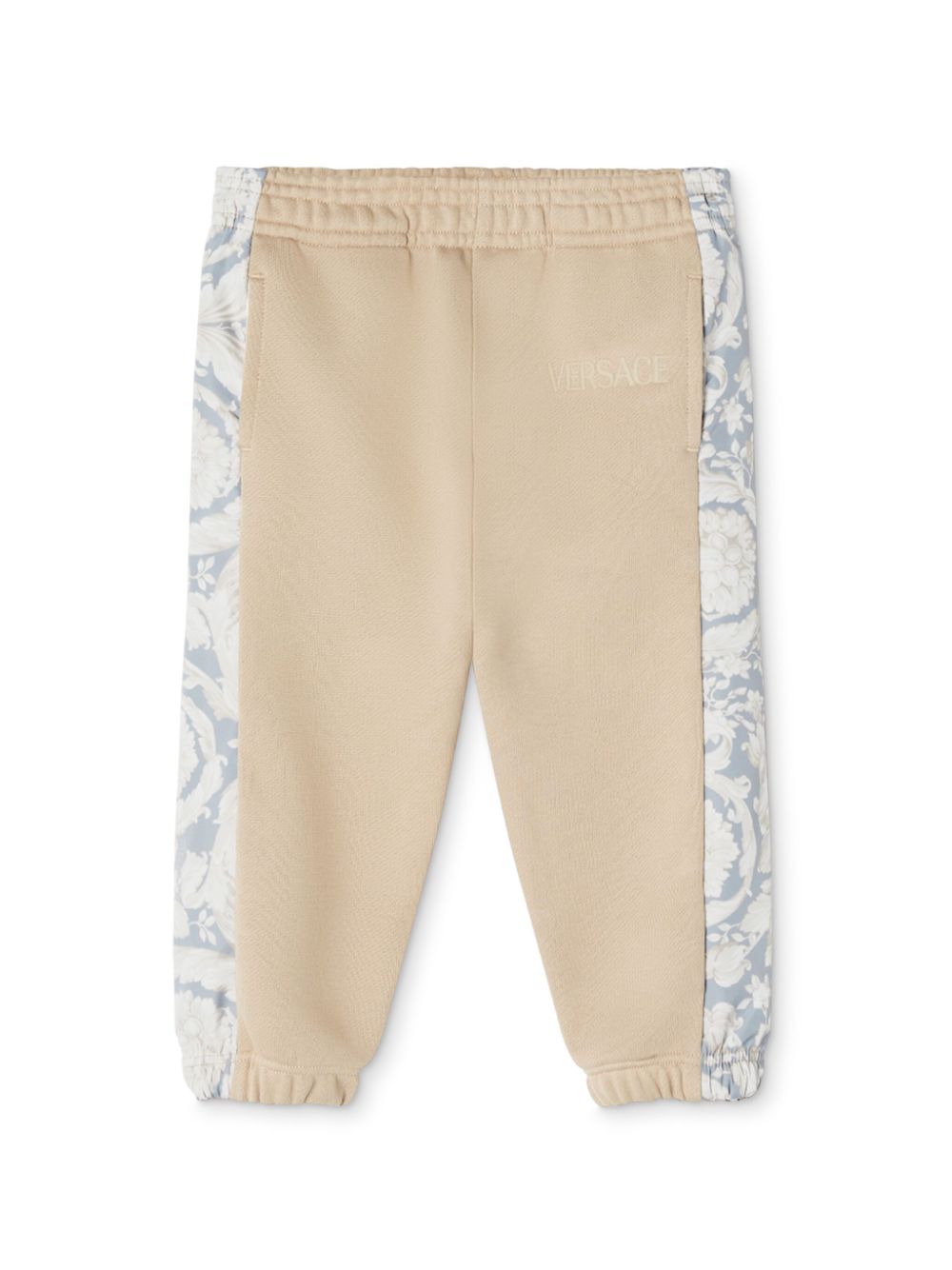 Versace Kids Barocco panelled track pants - Neutrals