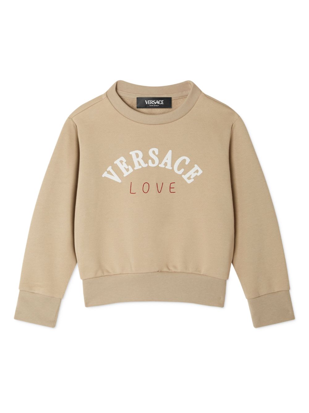 Versace Kids Love sweatshirt - Neutrals