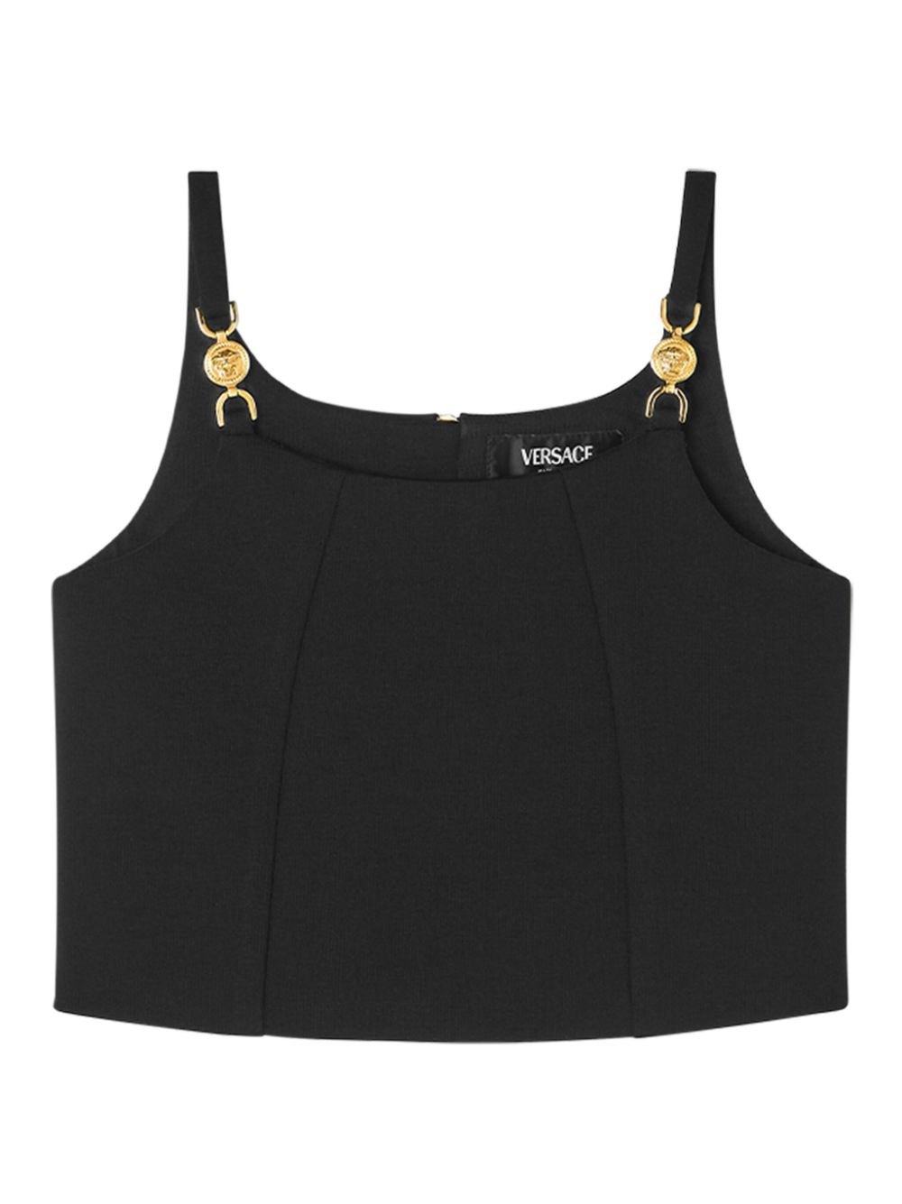 Versace Kids Medusa '95 crop top - Black