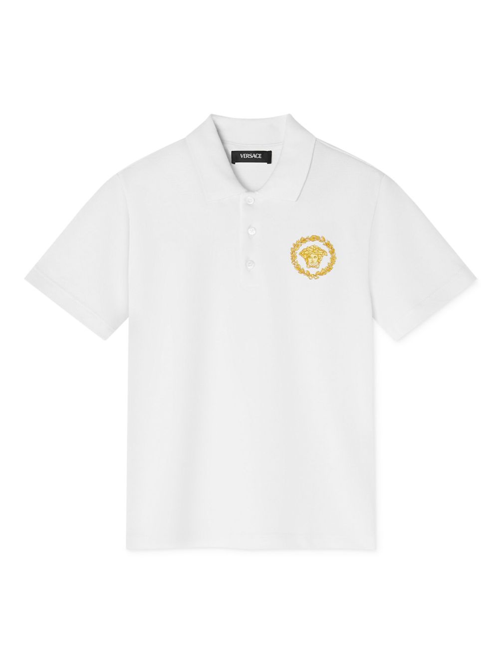 Versace Kids short-sleeve polo shirt - White